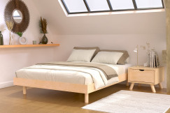 Slatted bed base 160x200 Kit Noé in solid wood