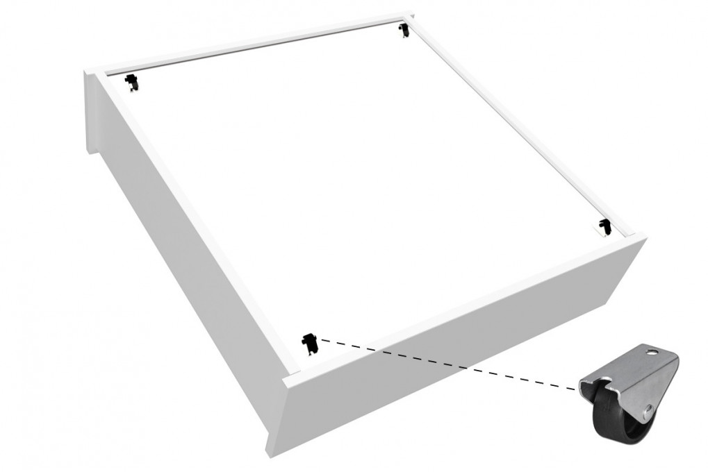 Lit 90x190 simple avec tiroirs de rangement Malo