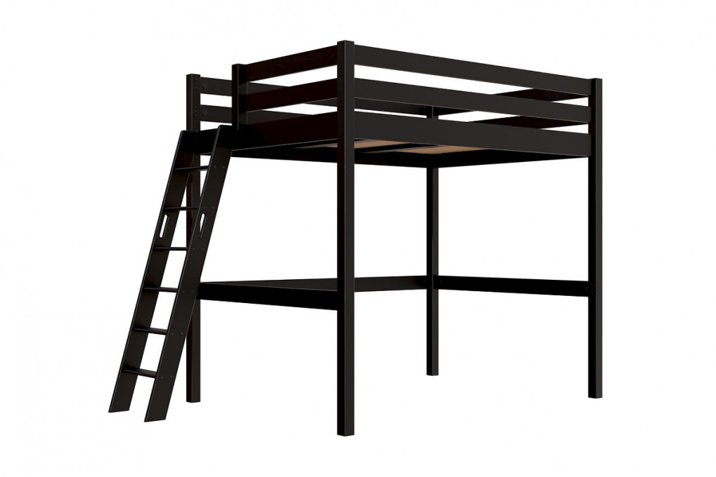 Hochbett 140x200 Sylvia schräge Leiter