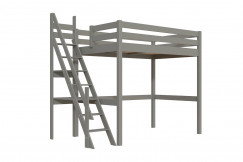 Lit mezzanine bois 120x200 Sylvia avec escalier de meunier