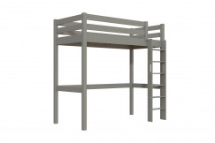 Lit en hauteur 1 place bois Sylvia 90x200 échelle droite