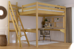 Hochbett 160x200 Sylvia mit Müllertreppe