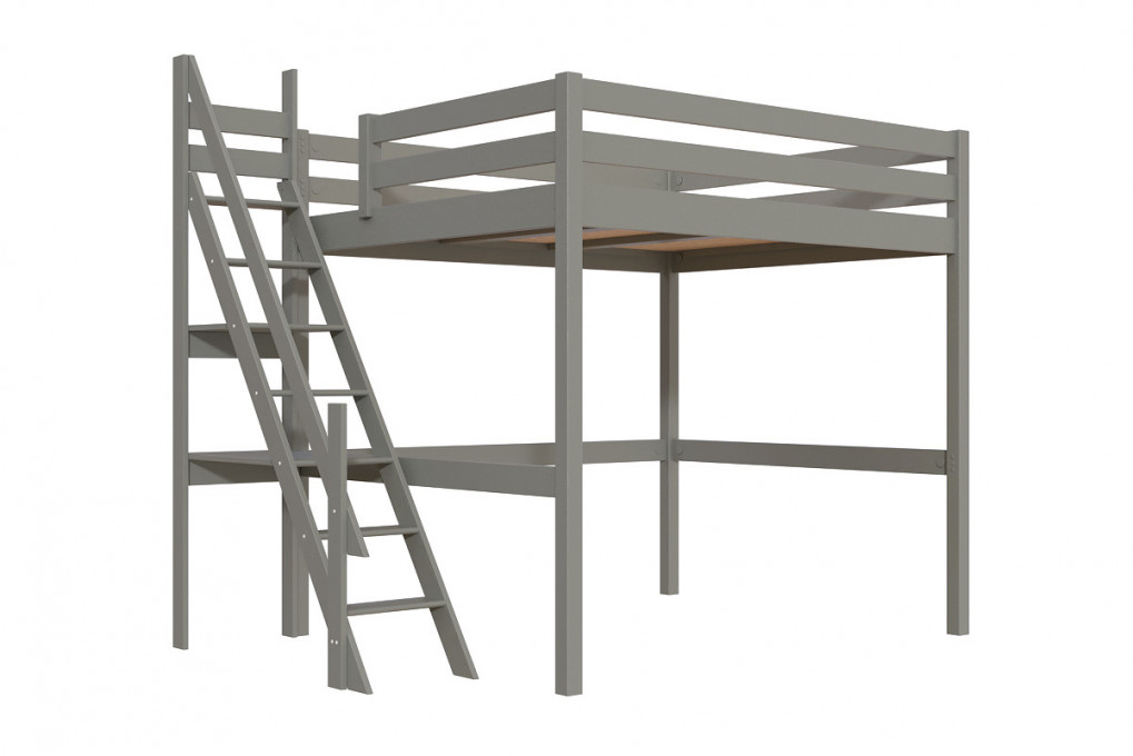 Cama alta Sylvia 160x200 con la escalera de miller