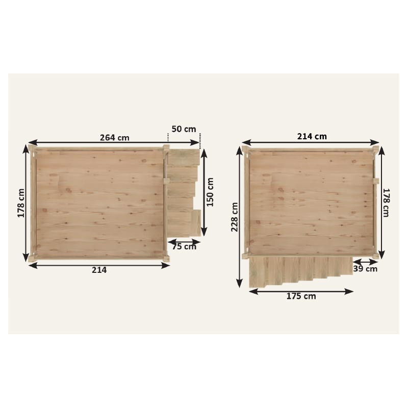 Lit Mezzanine adulte bois 160x200 Alpage | ABC Meubles