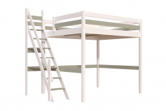 Cama alta Sylvia 160x200 con la escalera de miller