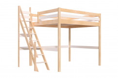 Cama alta Sylvia 160x200 con la escalera de miller