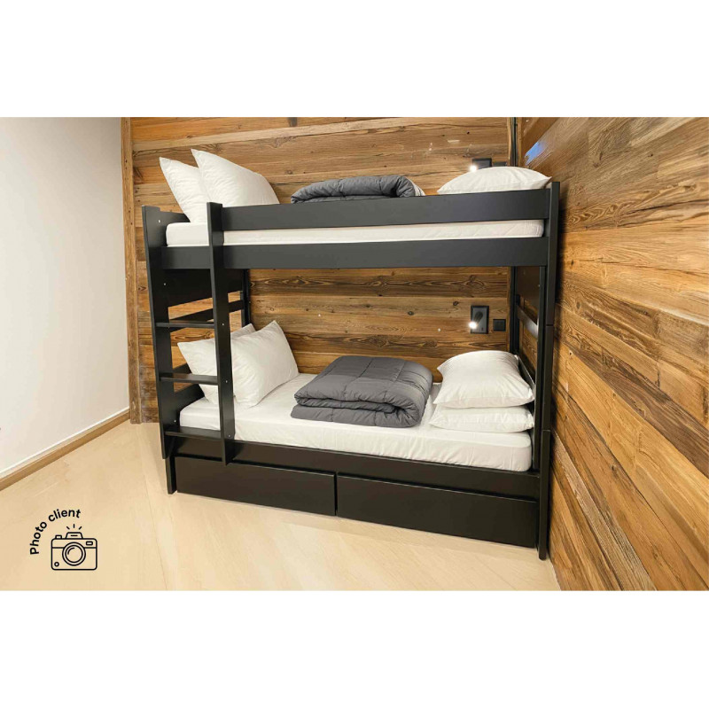 Etagenbett 2 Sitzer 90x190 teilbar Holz Duo | ABC Meubles