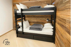 Etagenbett 2 Sitzer 90x190 teilbar Holz Duo