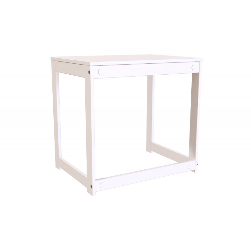 Schreibtisch kiefer massiv Alban – weiß, lösungsmittelfrei, seidenmatt lackiert