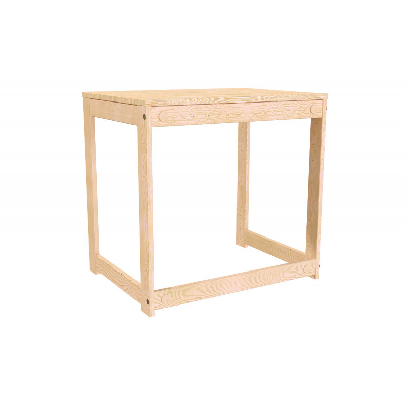 Bureau pin massif made in France, modèle Alban - non vernis