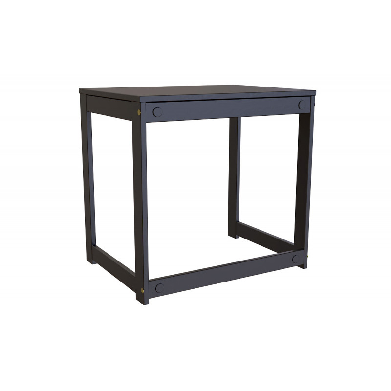 Scrivania in legno massiccio Alban, prodotta in Francia - vernice all'acqua nera