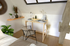 Petit bureau bois Alban