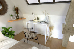 Schreibtisch aus massivholz Alban