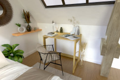 Escritorio madera maciza Alban