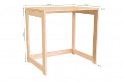 Schreibtisch aus massivholz Alban