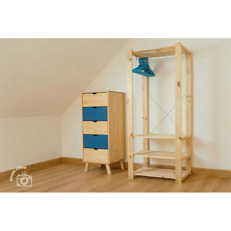 Skandinavische lumpenhändler Viking 5 Schubladen | ABC Meubles