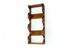 Porta 6 bottiglie muro di legno