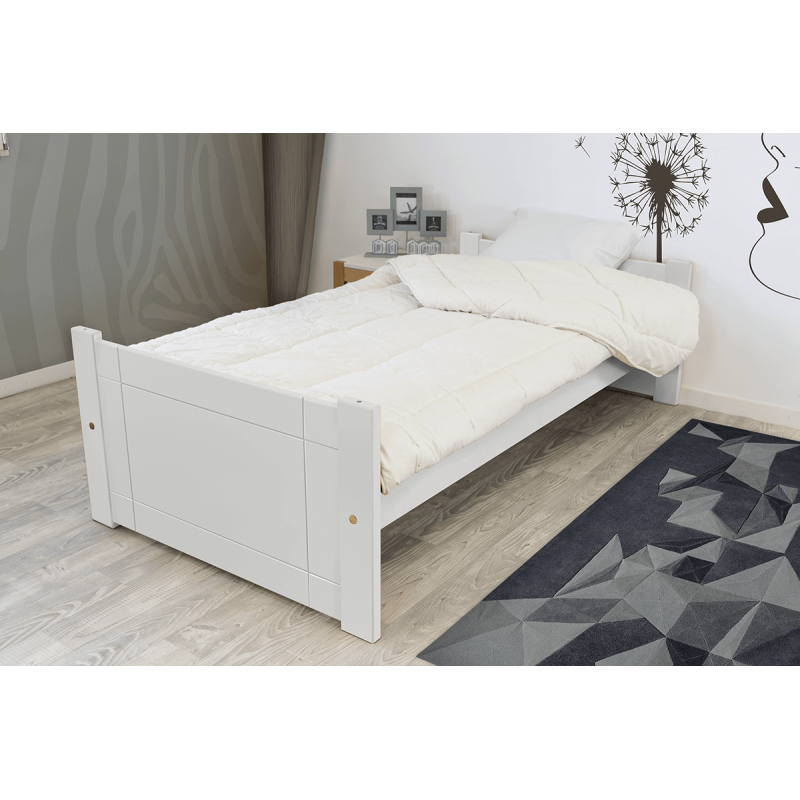 Lit Solo Hêtre brut