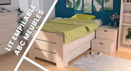 Entdecken Sie die Vorteile von stapelbaren Betten: ABC Meubles Lösung für kleine Räume